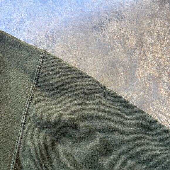 Vintage 90s Y2K Boxy Green Russell Sweatshirt - Picture 3 of 4